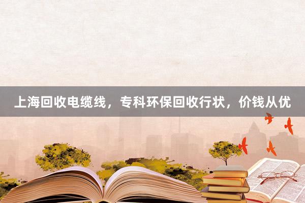 上海回收电缆线，专科环保回收行状，价钱从优